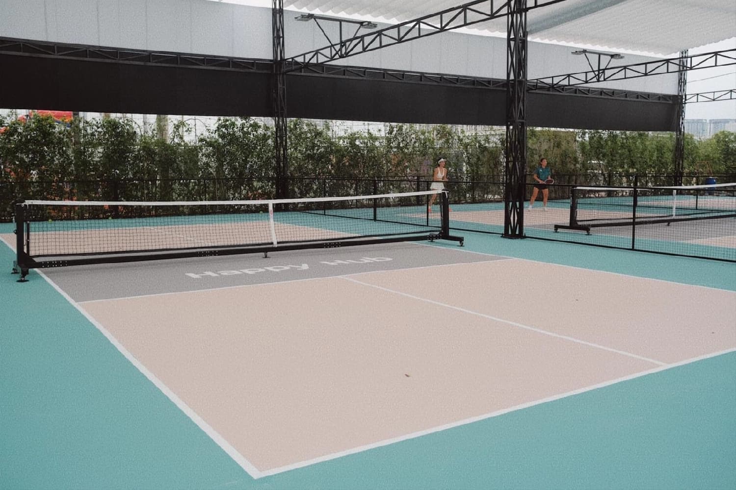 Beautiful and High-Quality Pickleball Court at Happy Hub